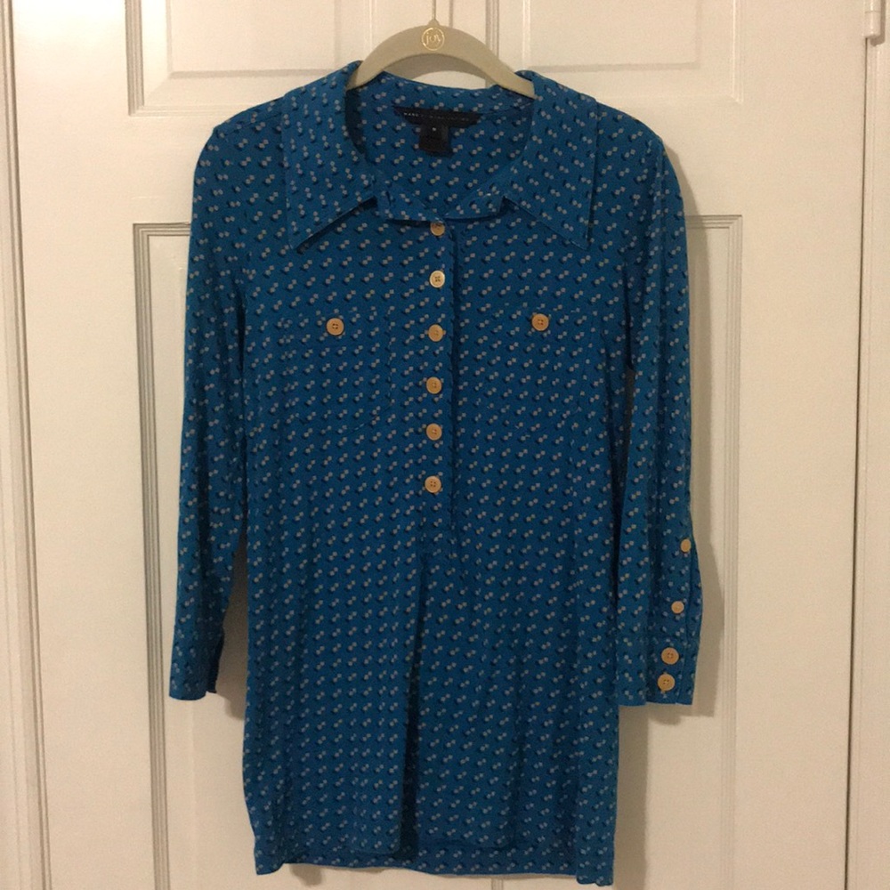 Blue patterned shirt from Marc Jacobs